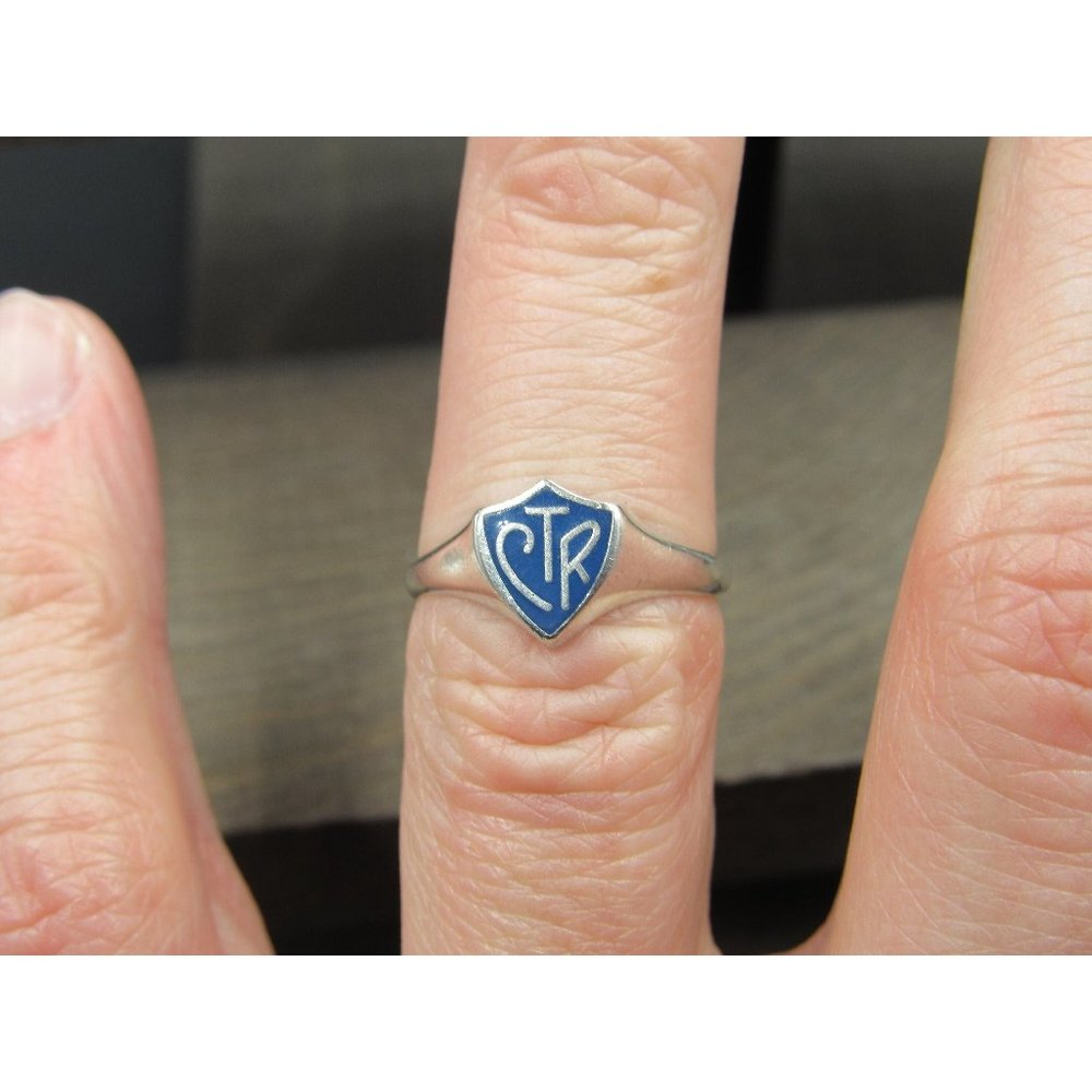 Size 6 Sterling Silver Choose The Right Mormon Religious Band Ring